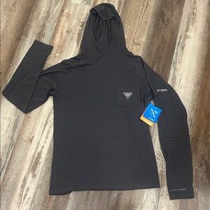 Columbia Charcoal Hooded Shirt